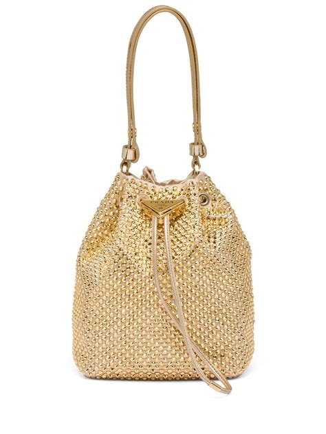 prada gold crystal bag|prada crystal mini bag.